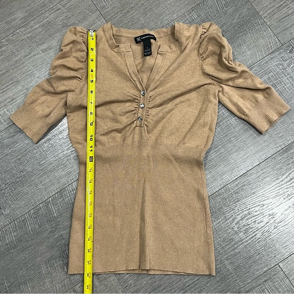 INC womens half sleeve button up sweater size small - Picture 4 of 4